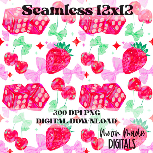 Dreamy holographic bow seamless