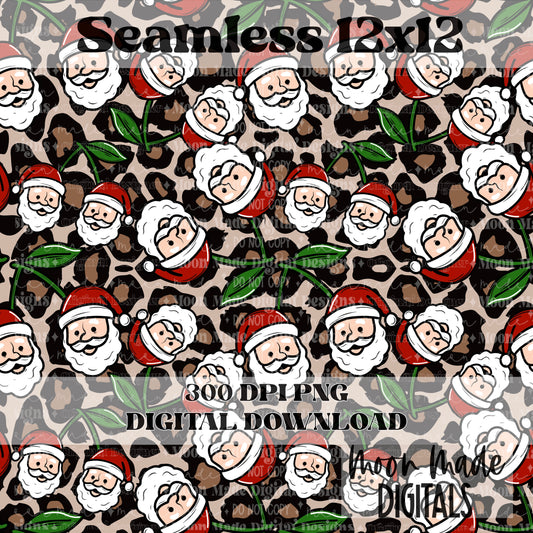 Leopard Santa Cherry 1 Seamless