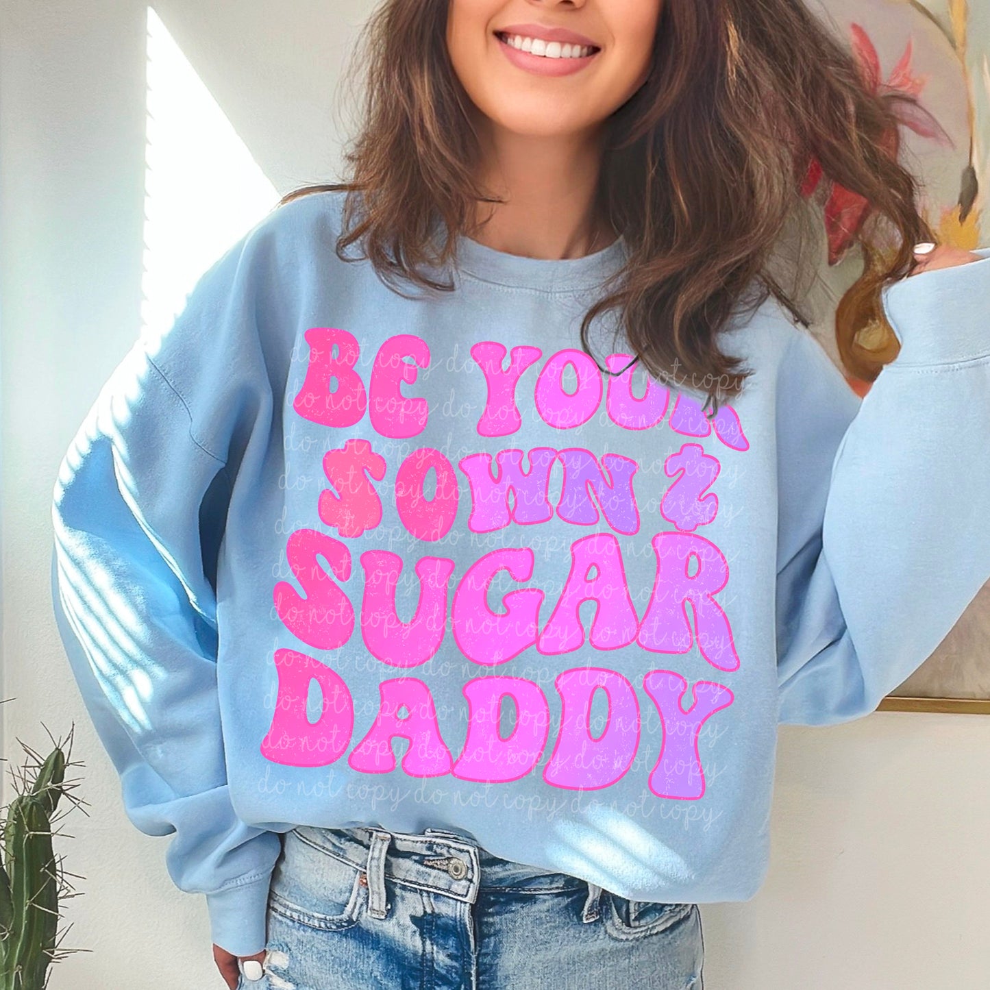 Sugar daddy pink ombre check png