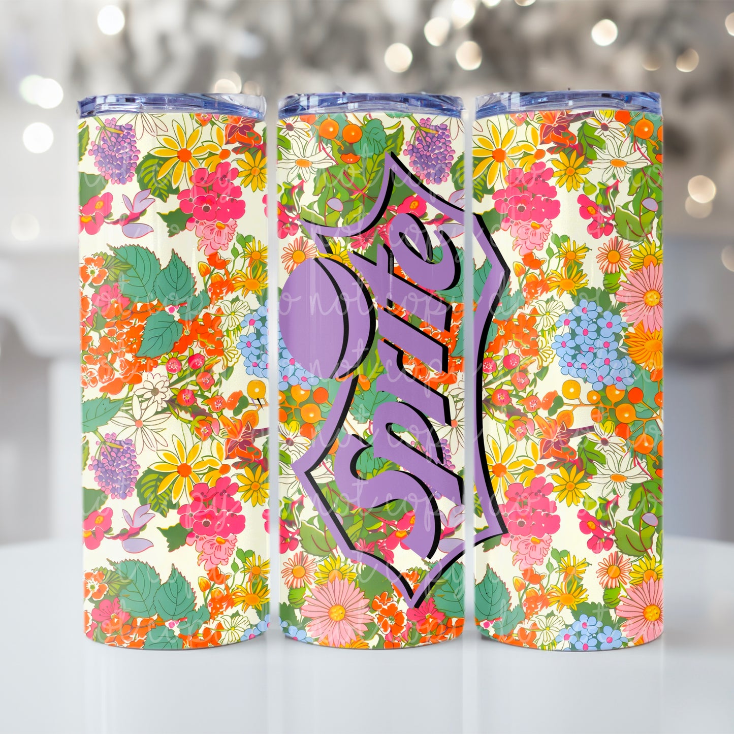 Sprte Floral soda Tumbler