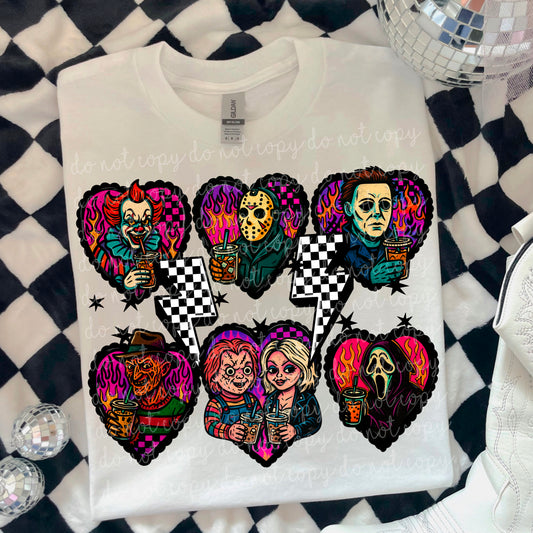 Horror Coffee Heart PNG