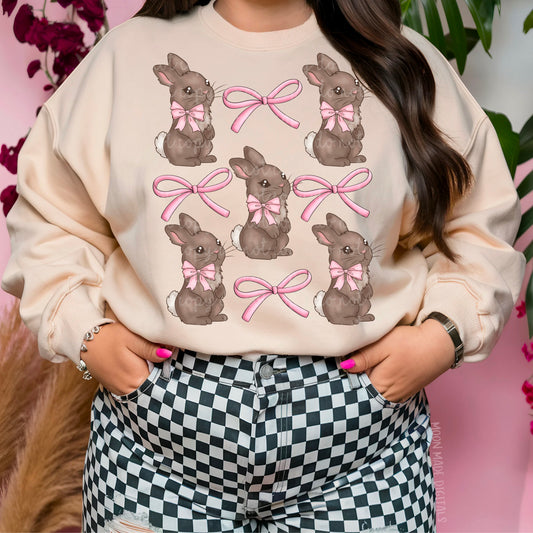 Bunnies w/ bows png