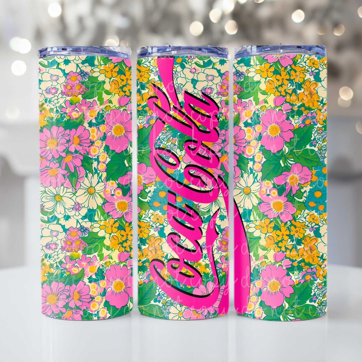Cola Floral soda Tumbler
