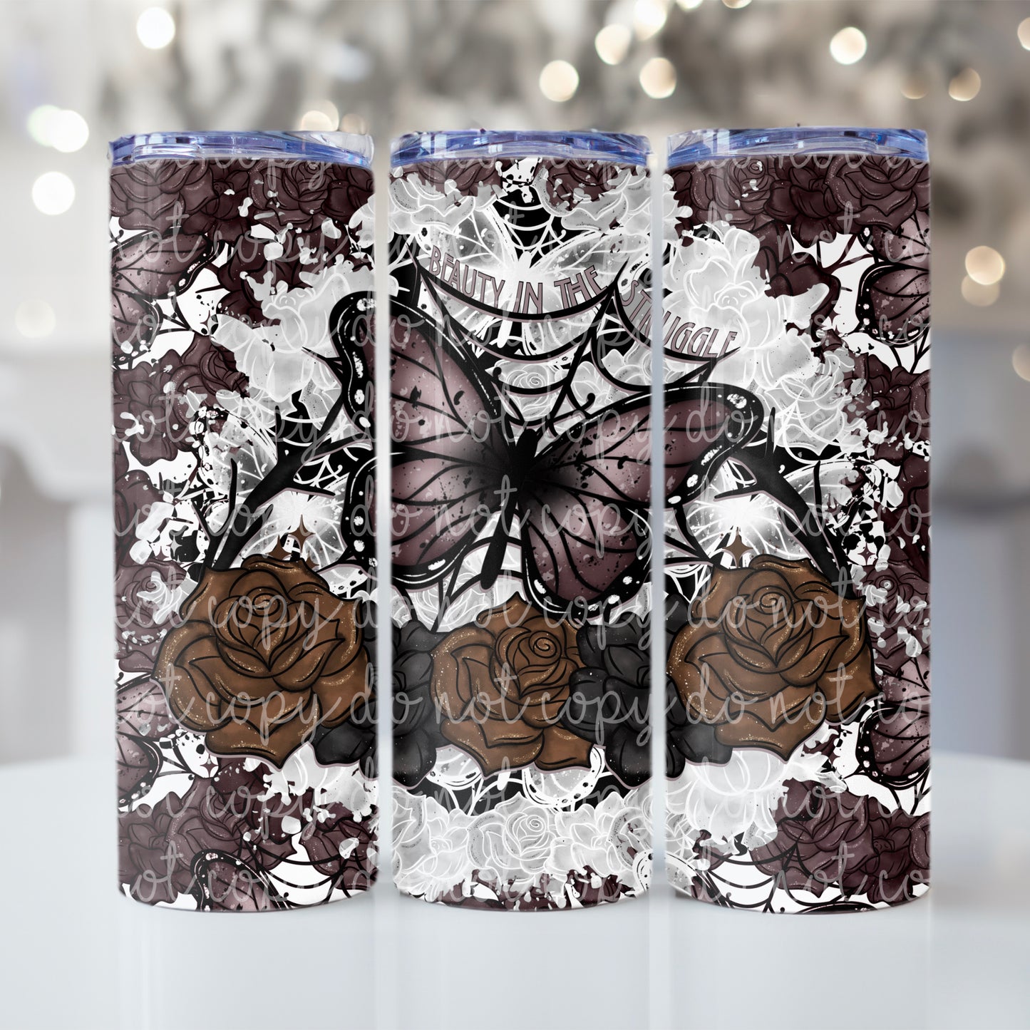 Beauty in the struggle Tumbler Wrap