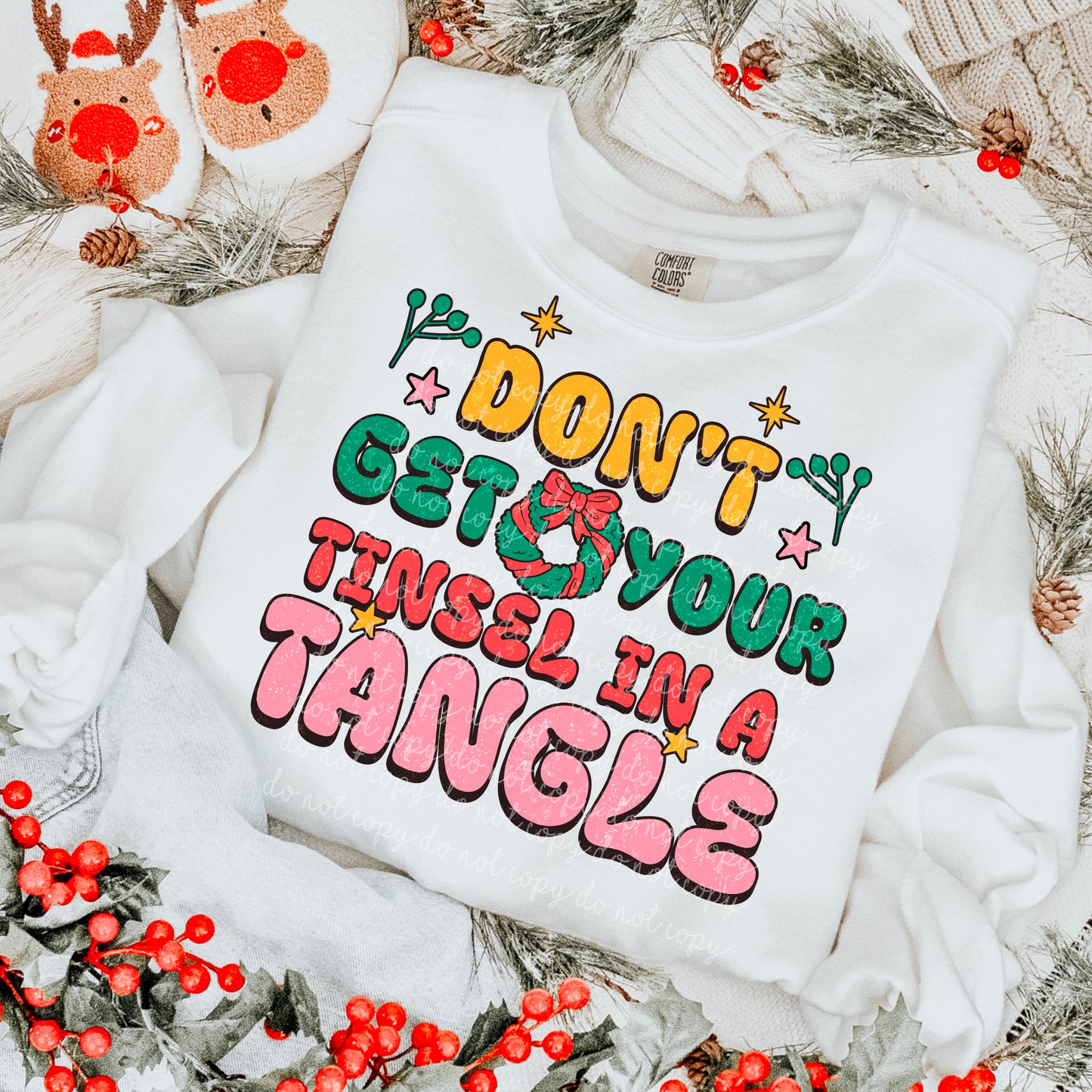 Dont get your tinsel in a tangle png
