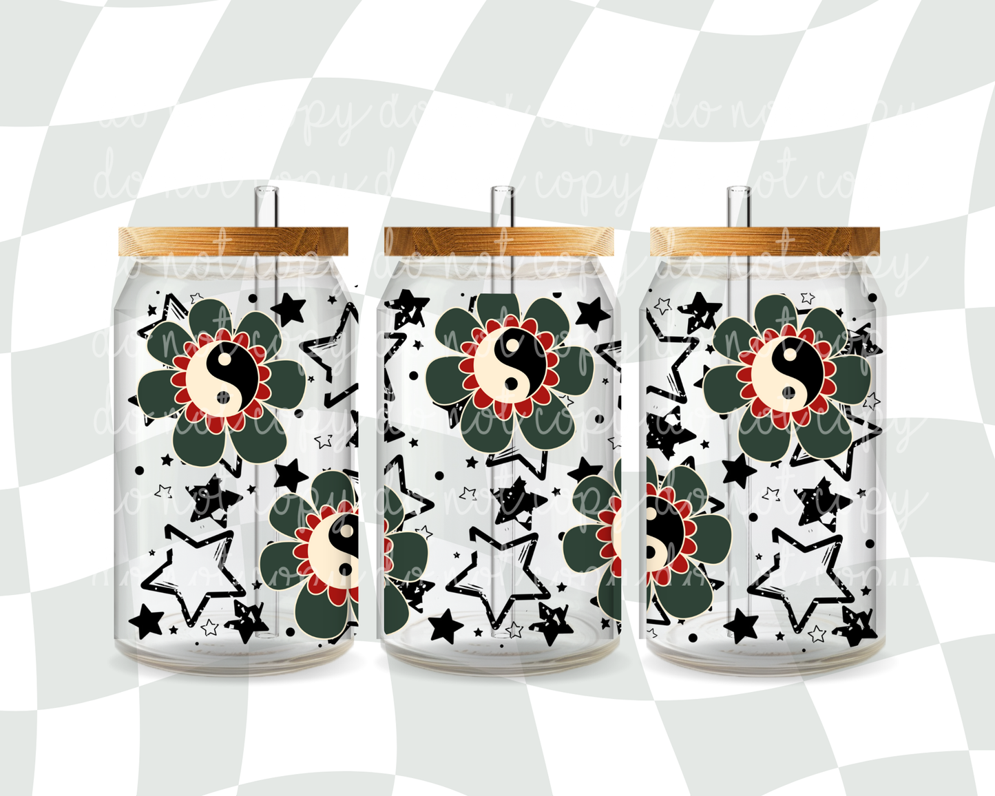 Yin Yang Flower 16 oz