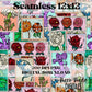 Wonderland Flower Stamps Seamless
