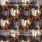 Fall pumpkin bats and butterflies Seamless