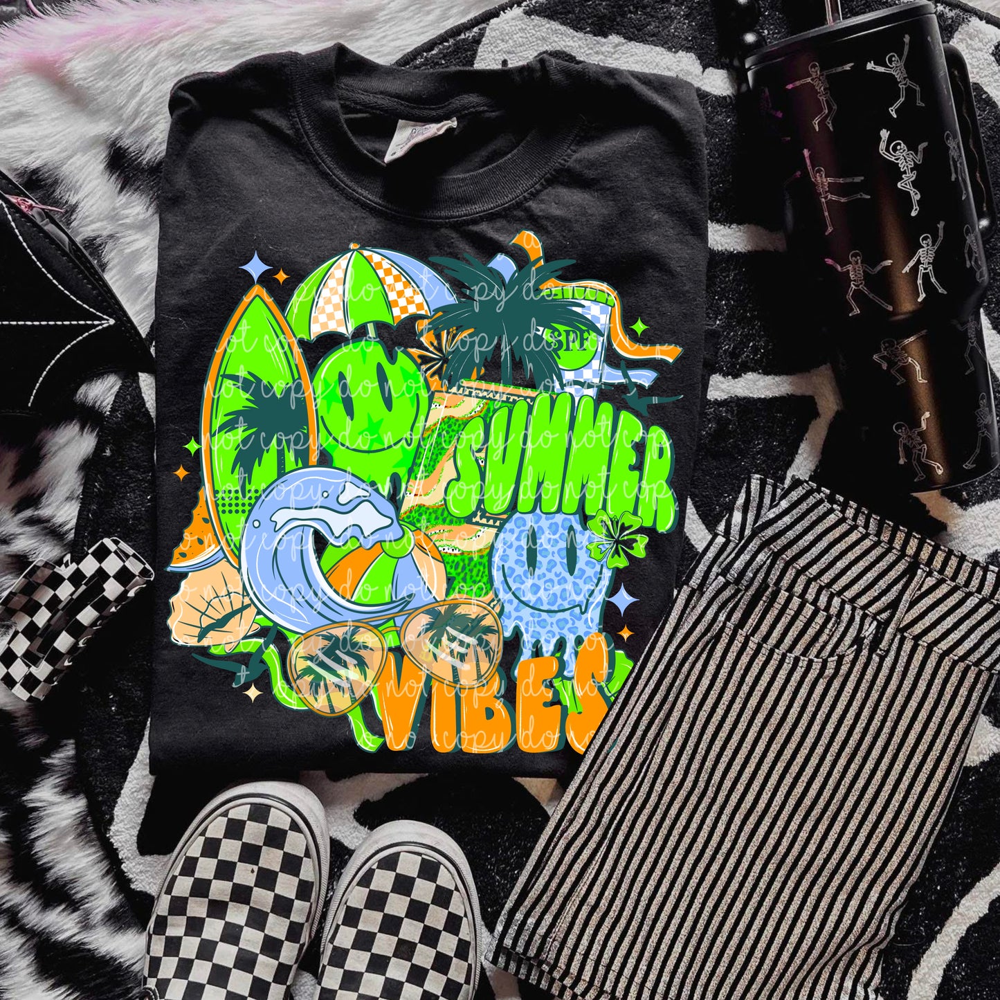 Summer vibes collage [both colors] PNG