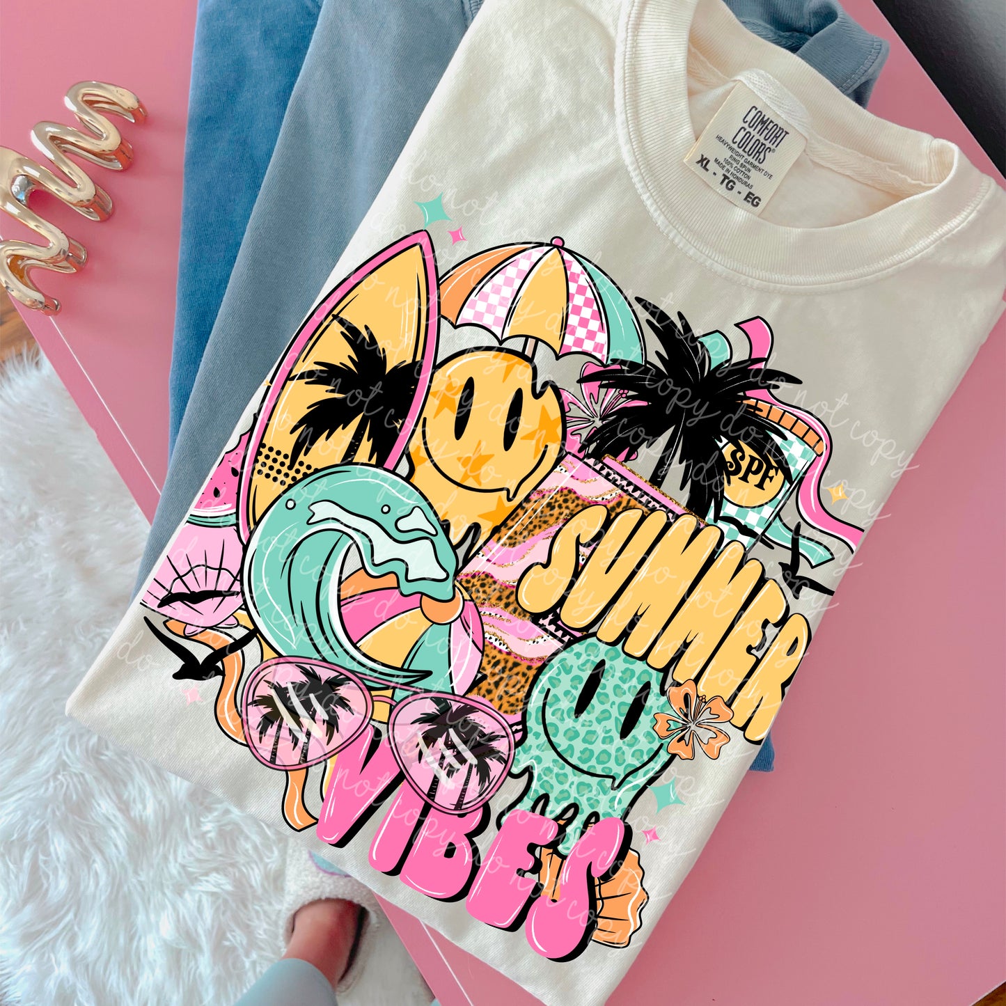 Summer vibes collage [both colors] PNG