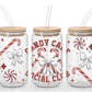 Candy Cane Social Club 16oz Glass Wrap