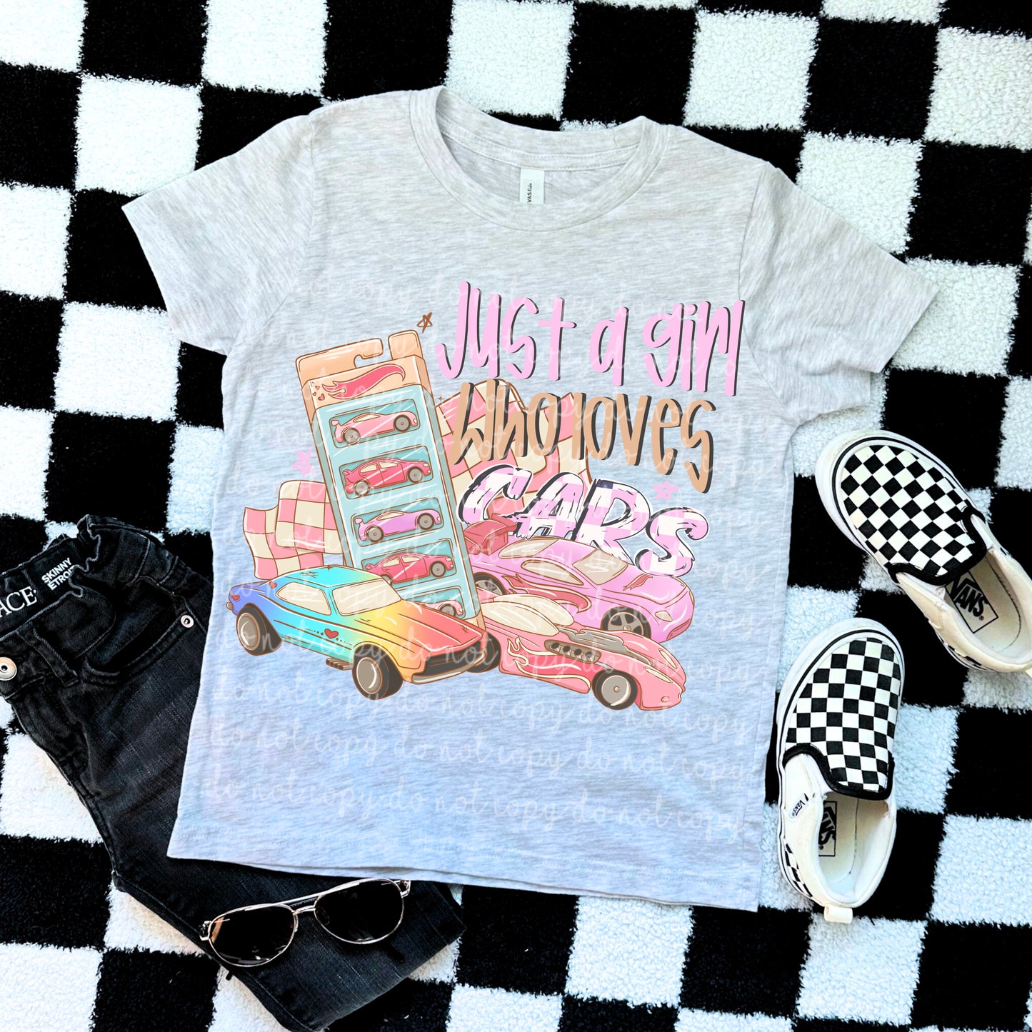 Just a kid who loves cars [boy & girl version] PNG