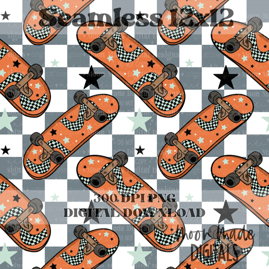 Skate more [both colors] seamless