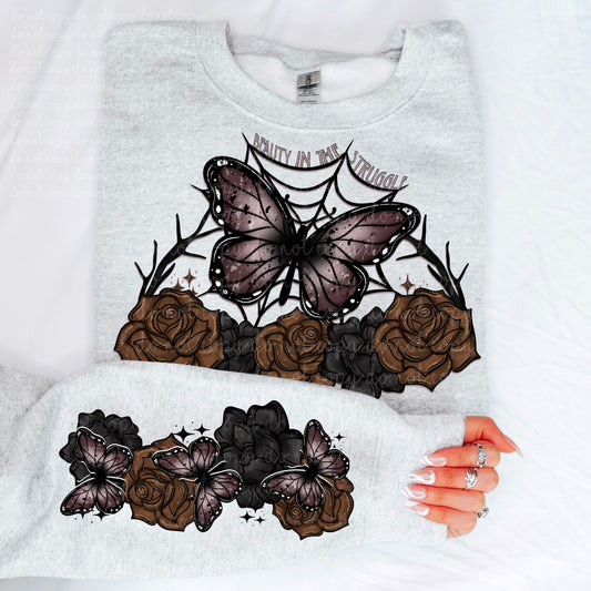 Beauty in struggle w/ sleeve PNG