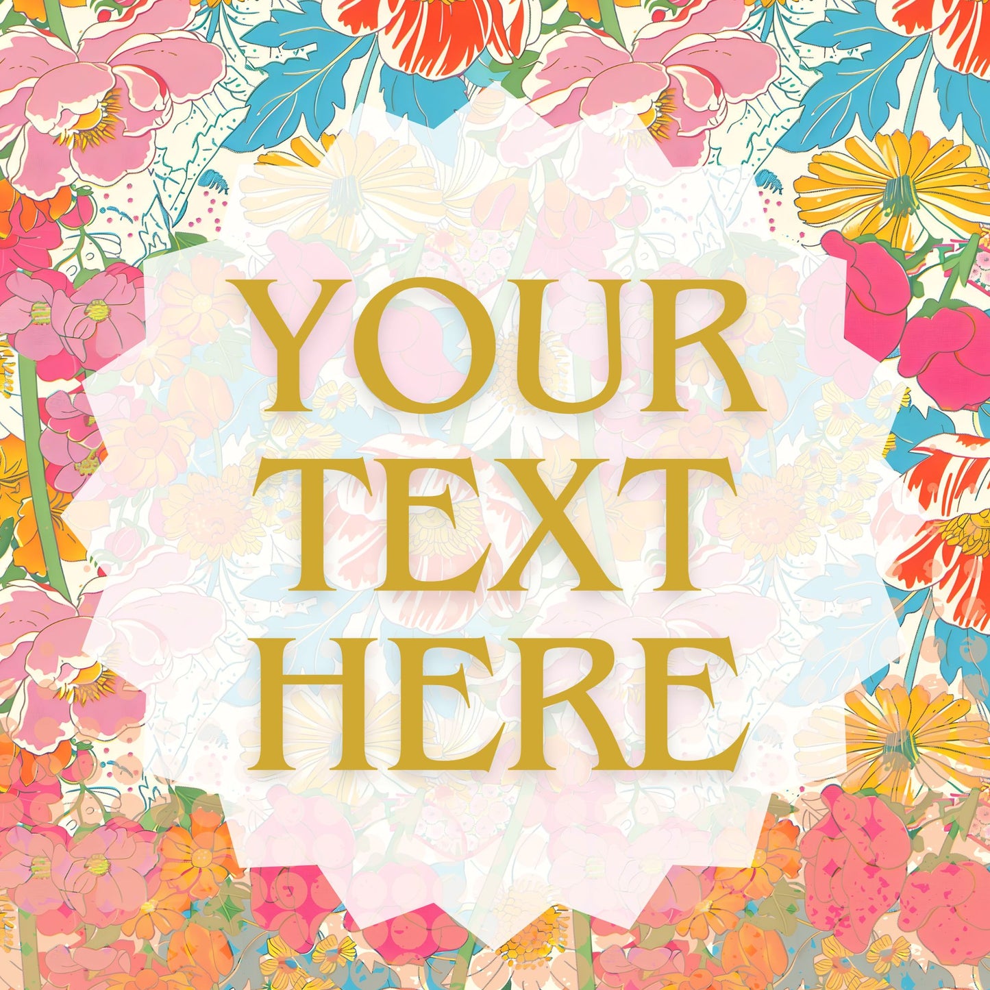 Shabby Chic Floral Blank Advertisment Graphics ( You add your own words!)