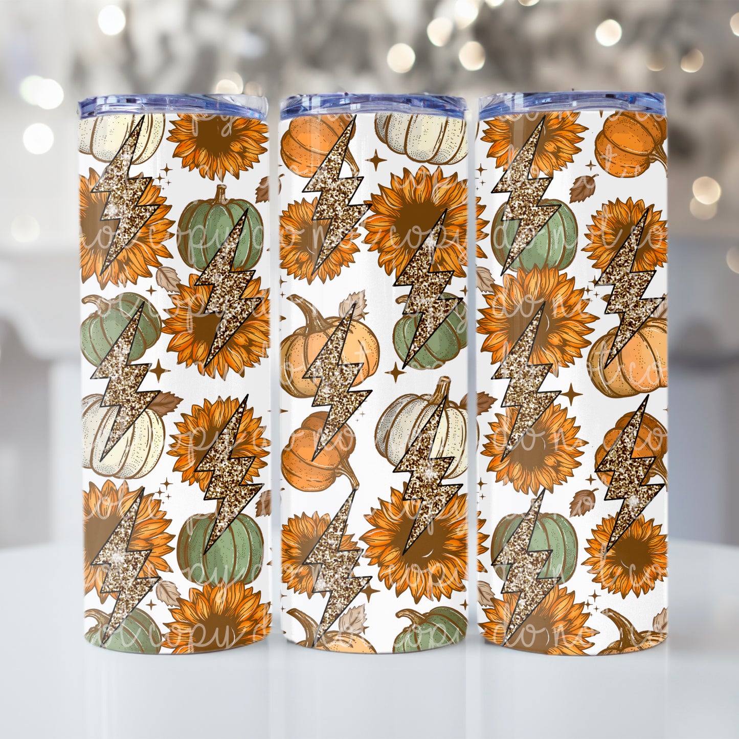 Sunflower Pumpkin Patch Tumbler Wrap