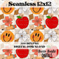 School Apple Smile Seamless
