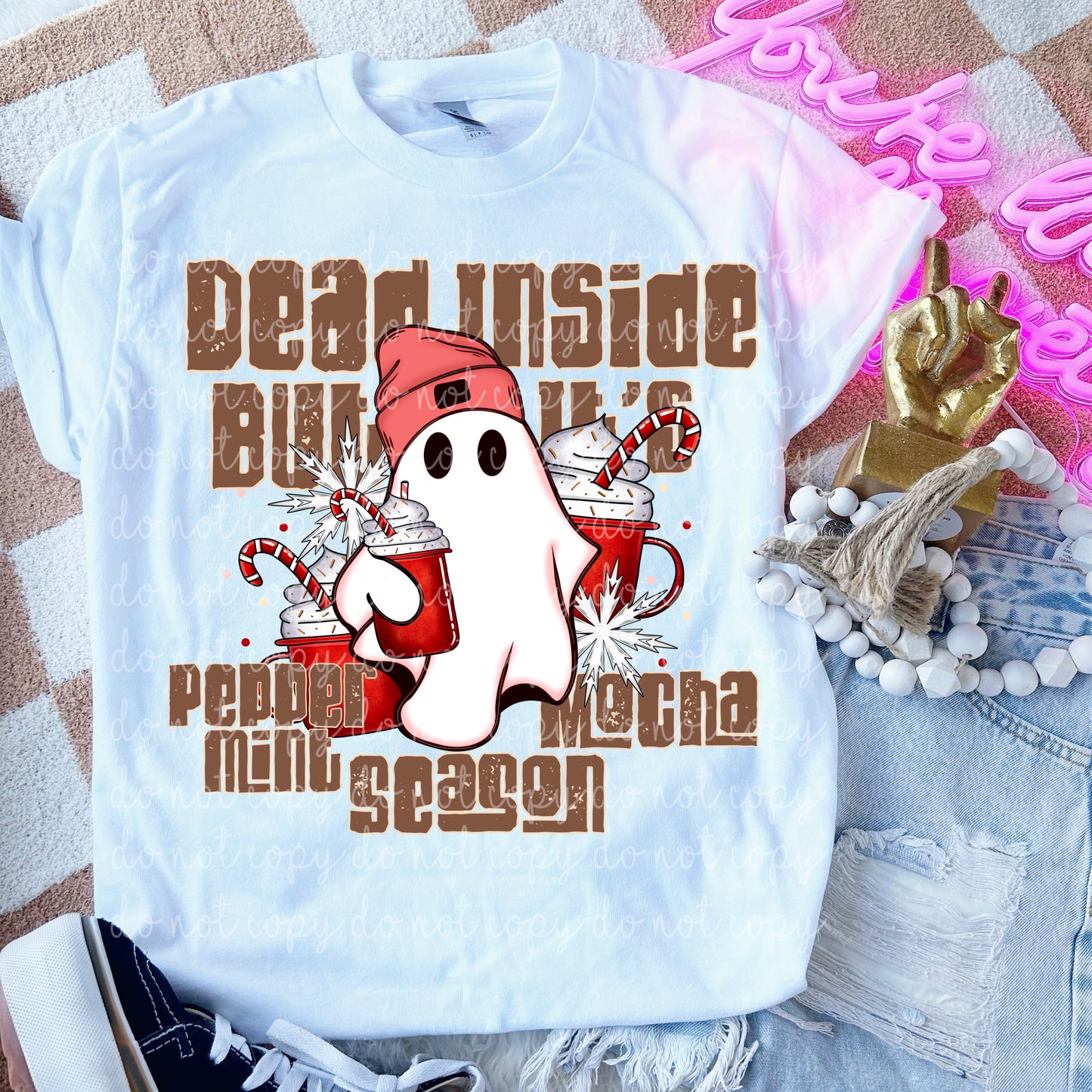 Dead Inside Peppermint Mocha w/Sleeves PNG