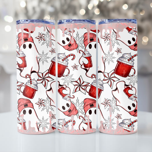 Dead Inside Peppermint Ghosties Tumbler Wrap