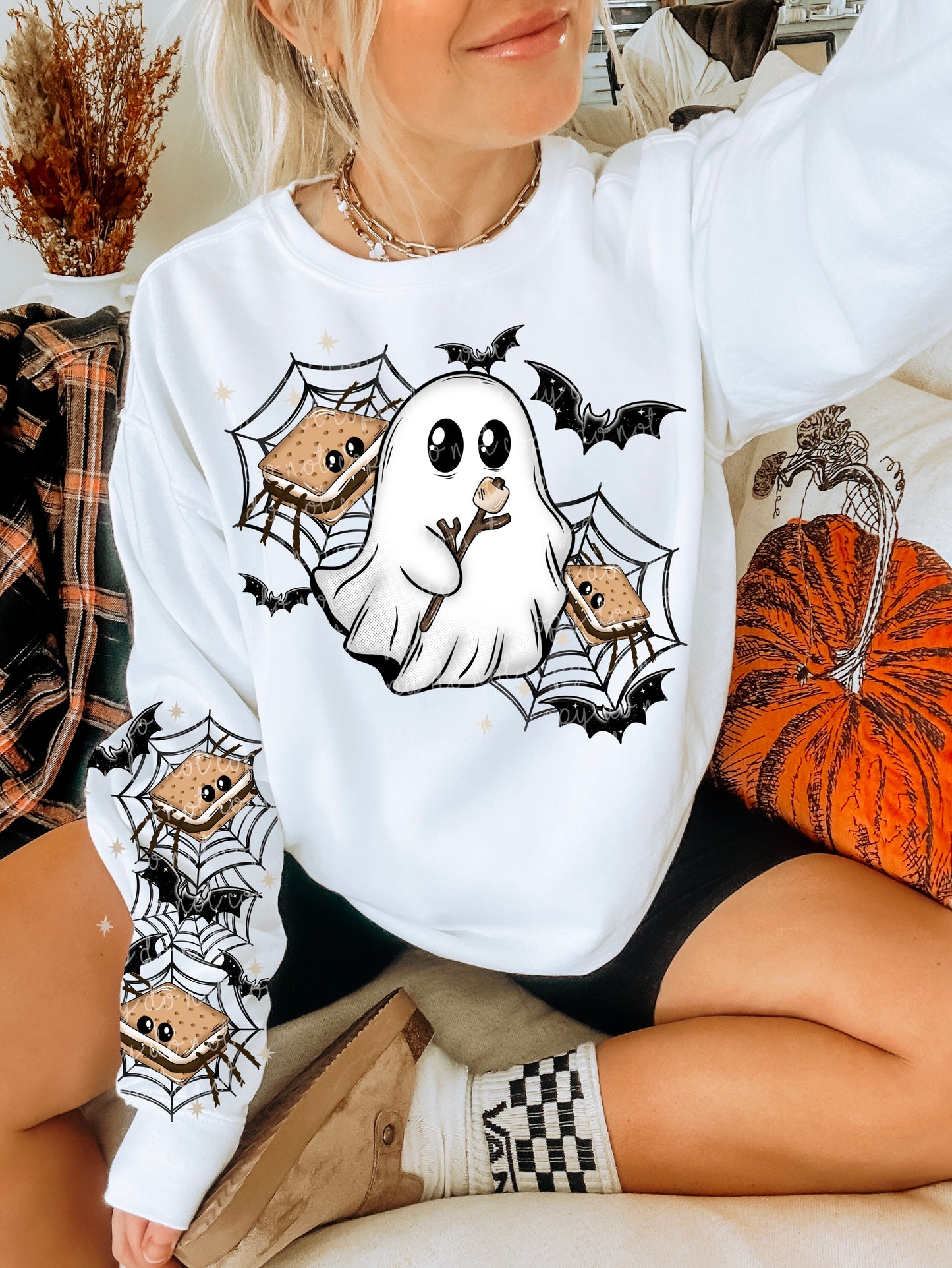 Spider Smores Ghostie w/ Sleeve PNG