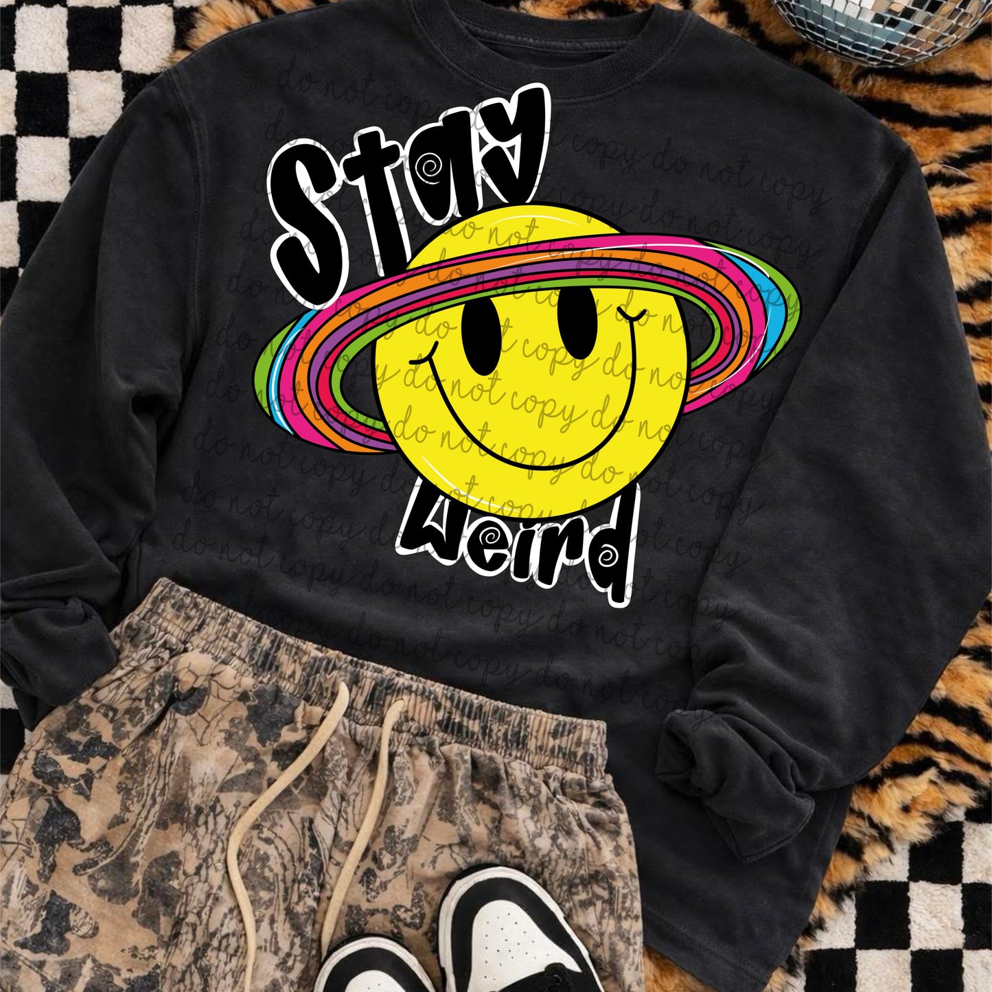 Stay Weird Planet PNG