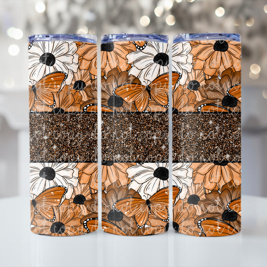 Fall Florals Tumbler Wrap