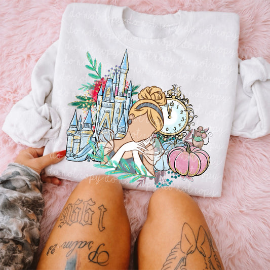 Princess Cinder Floral PNG