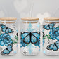 Winter Butterfly 16oz Glass Wrap