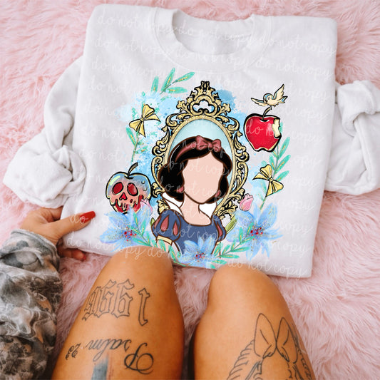 Princess SWhite Floral PNG