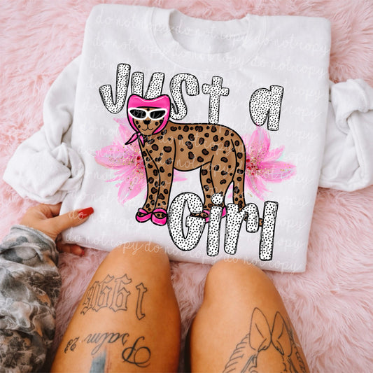 Leopard Just a Girl PNG