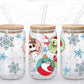 NBC Christmas 16oz Glass Wrap