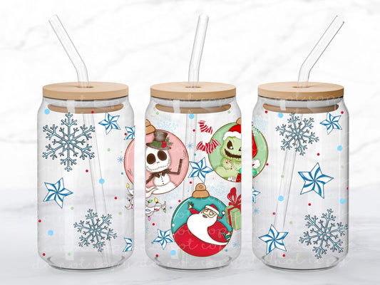 NBC Christmas 16oz Glass Wrap