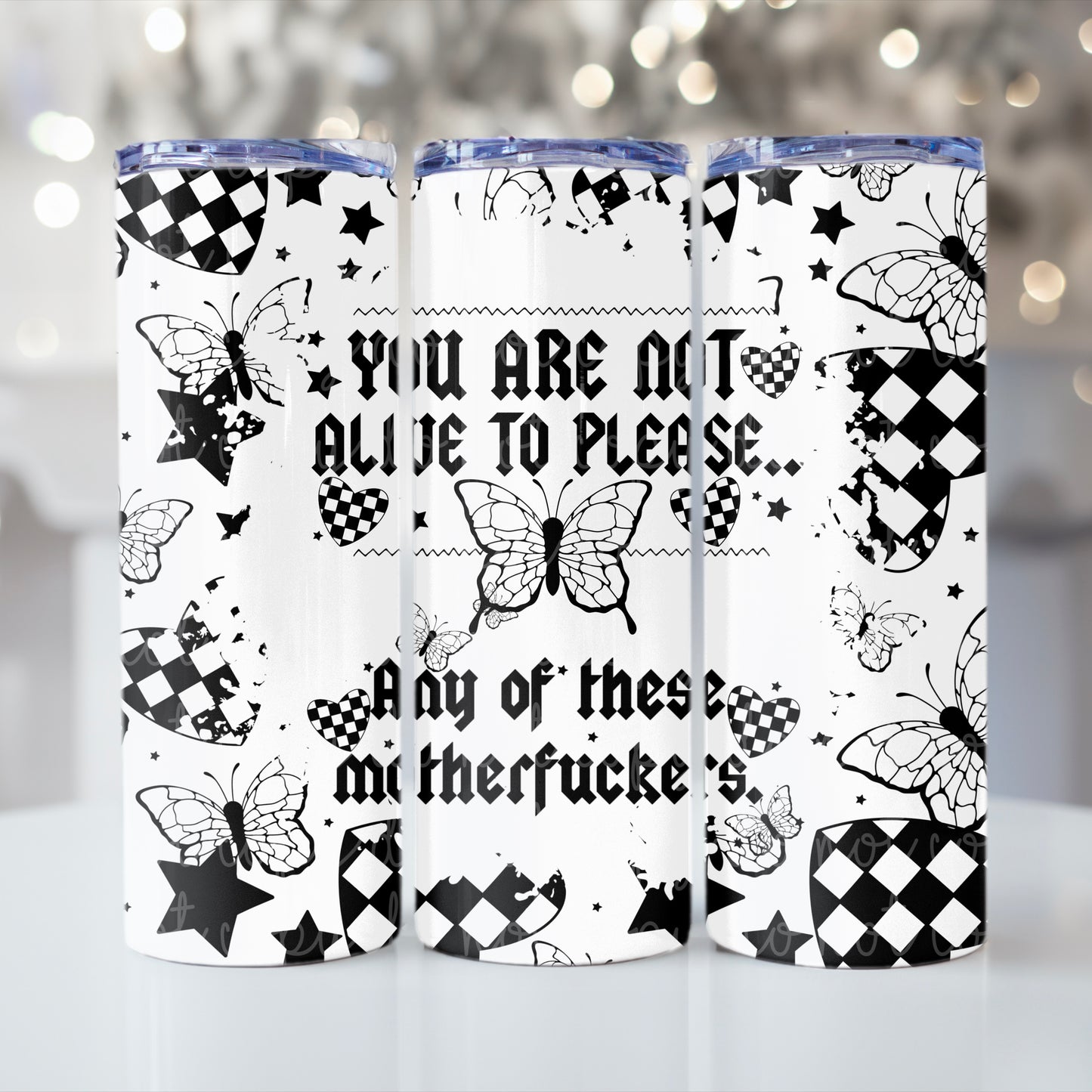 Not Here To Please Tumbler Wrap (Both Versions)