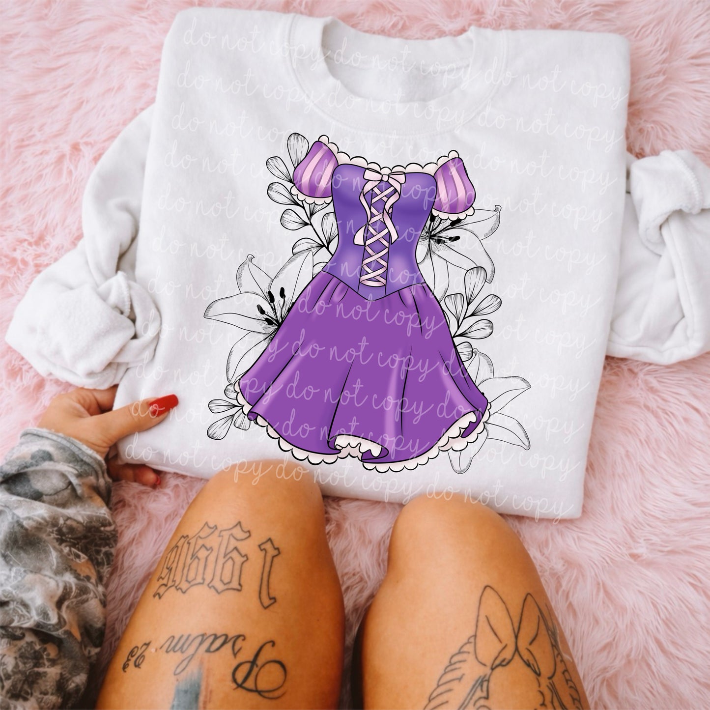 Rapunzel Dress PNG