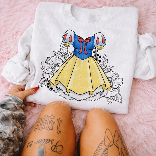 Snow White Dress PNG