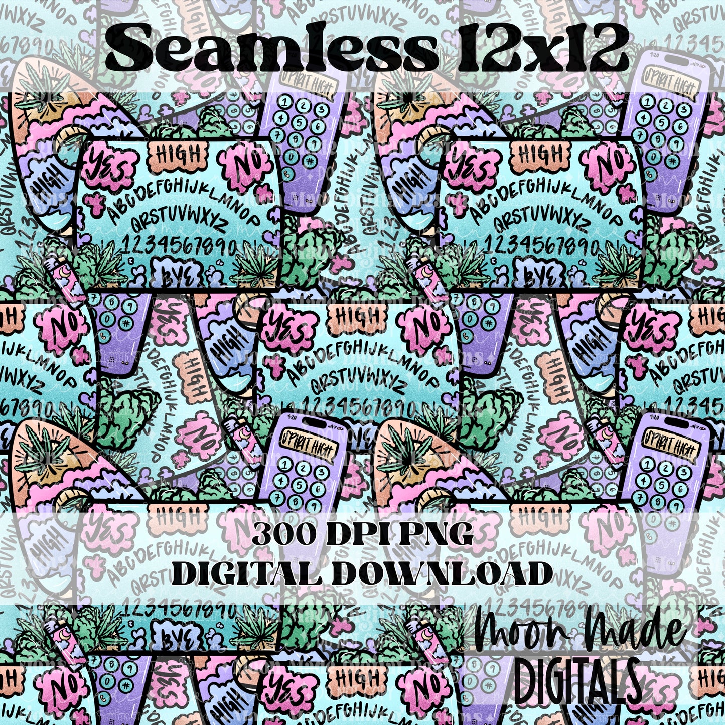 Smoke Away a Shitty Day Seamless