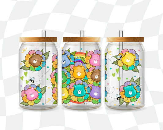 Colorful Bear Flowers 16 oz