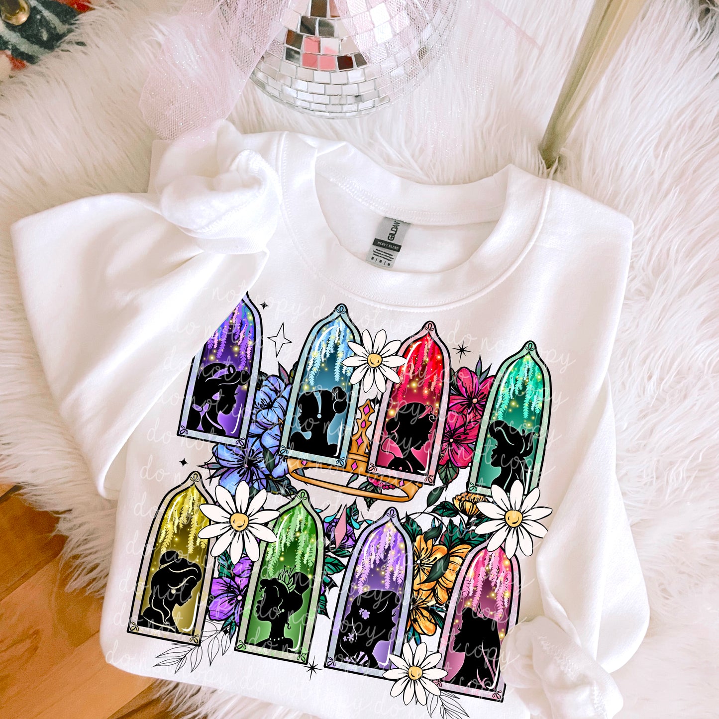 Princess Floral Window PNG