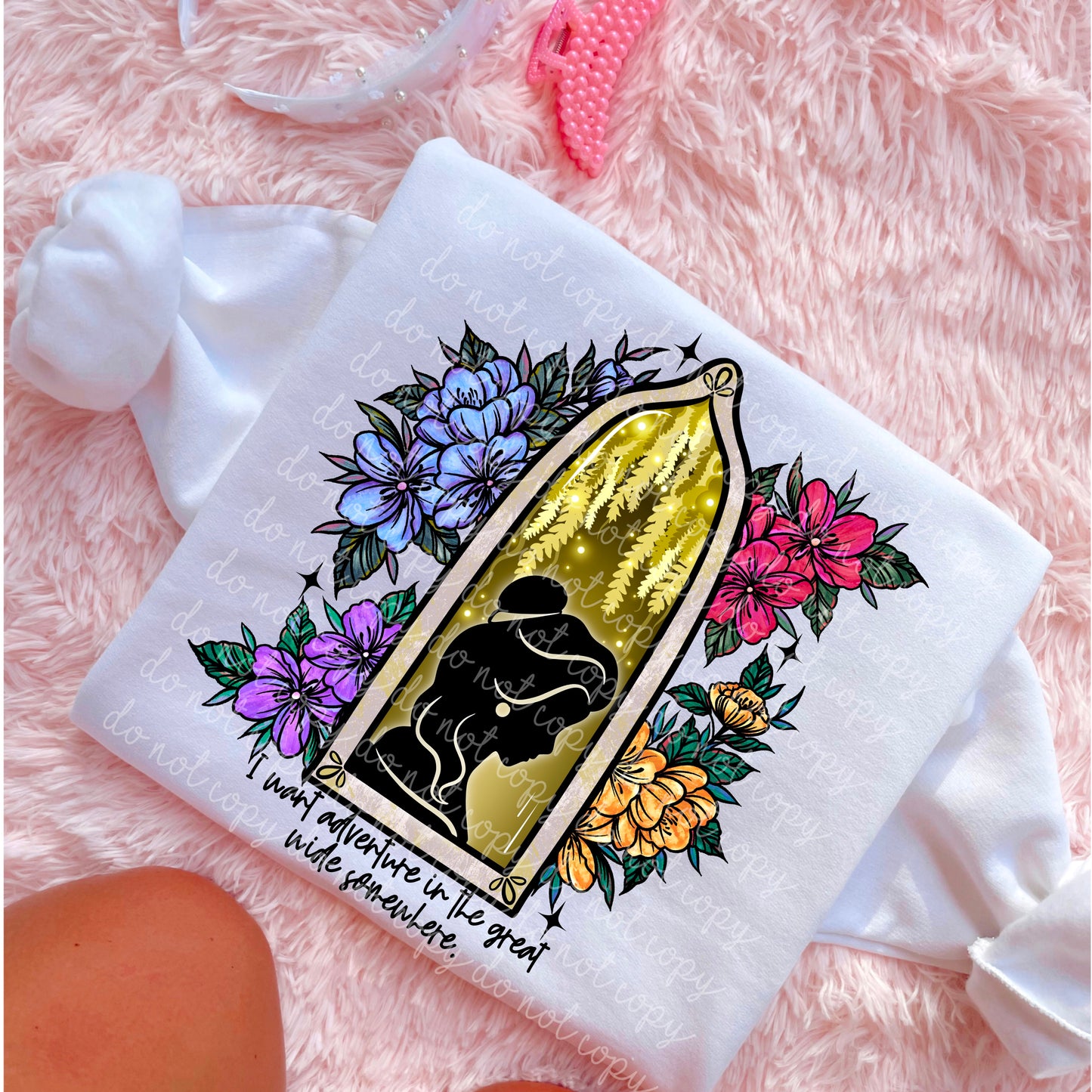 Belle Floral Window PNG