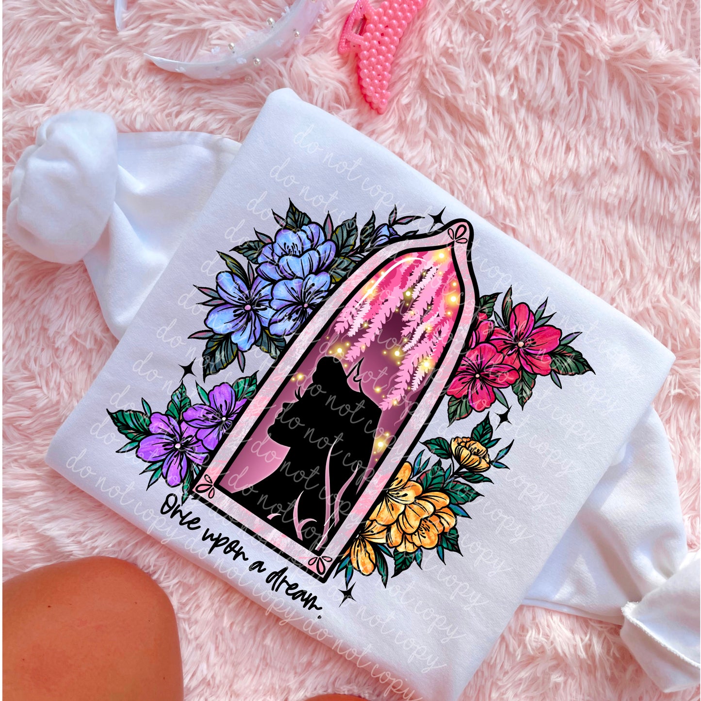 Sleeping Beauty Floral Window PNG