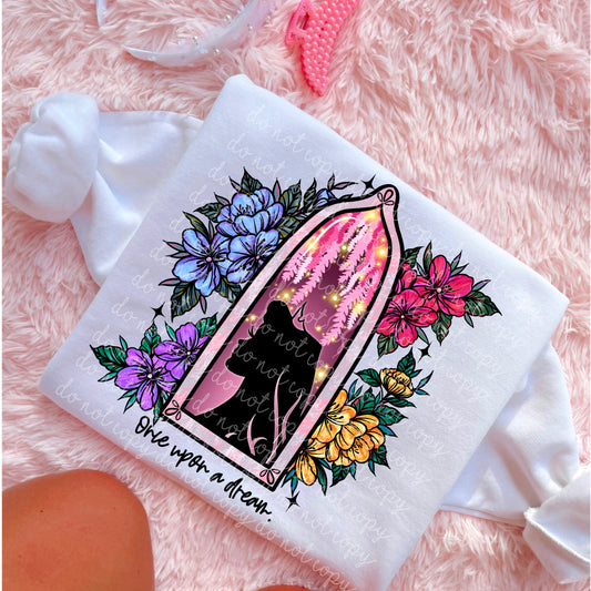 Sleeping Beauty Floral Window PNG