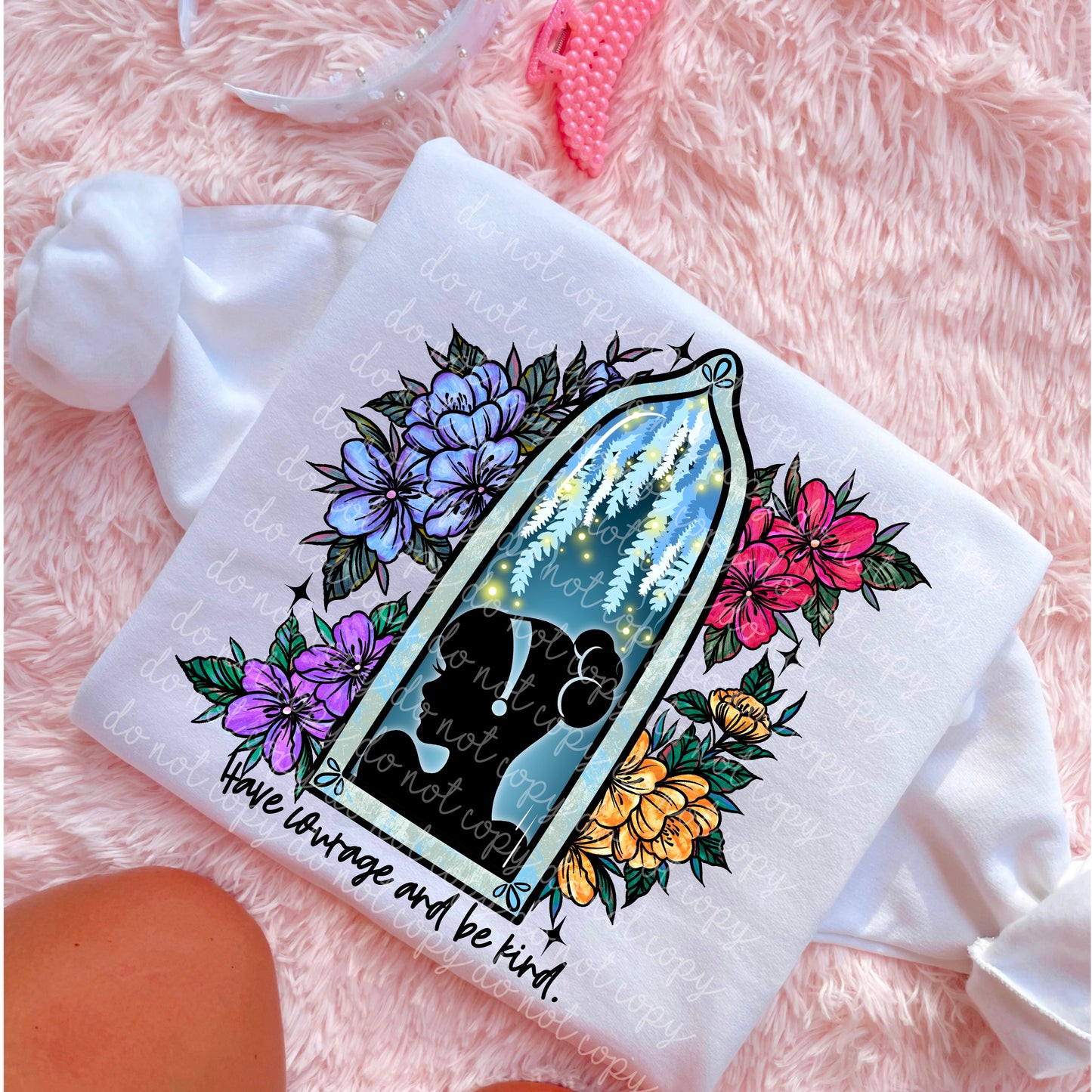 Cinderella Floral Window PNG