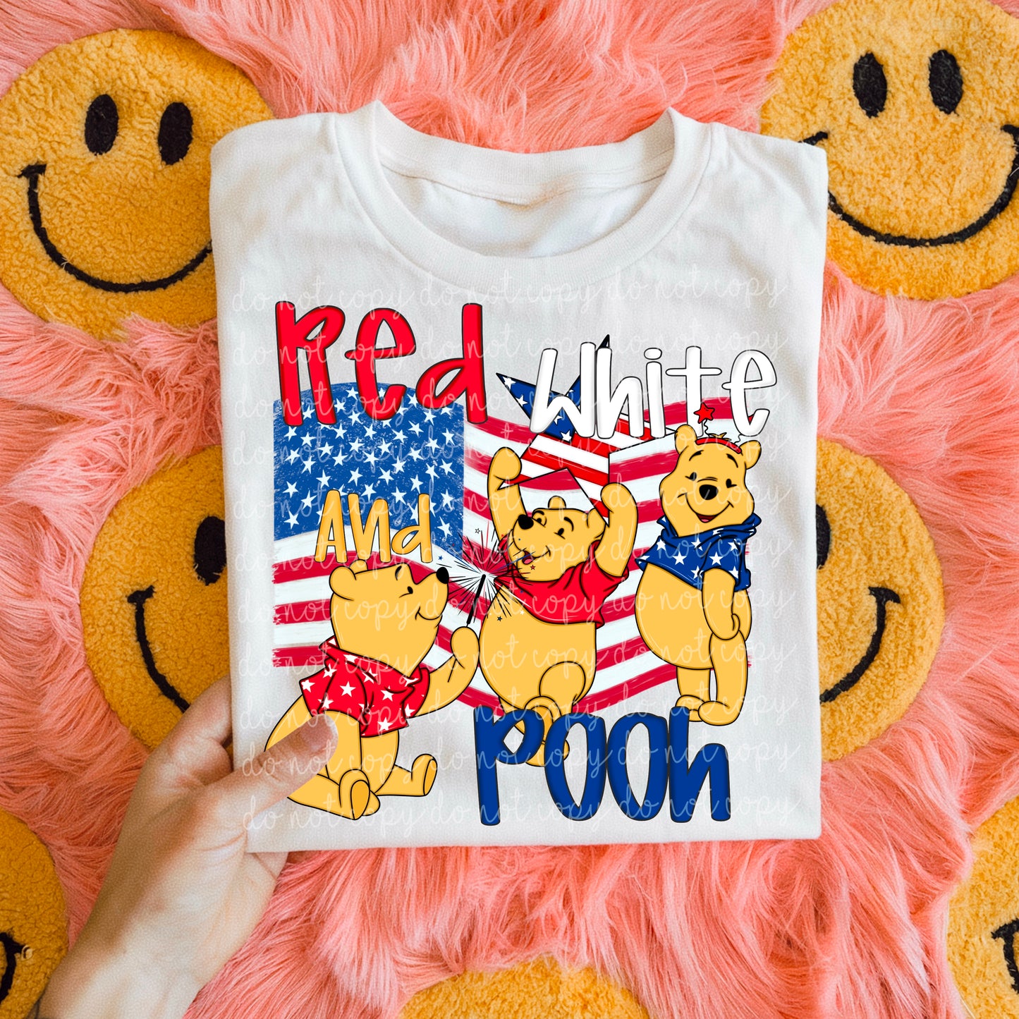 Red White and Pooh PNG