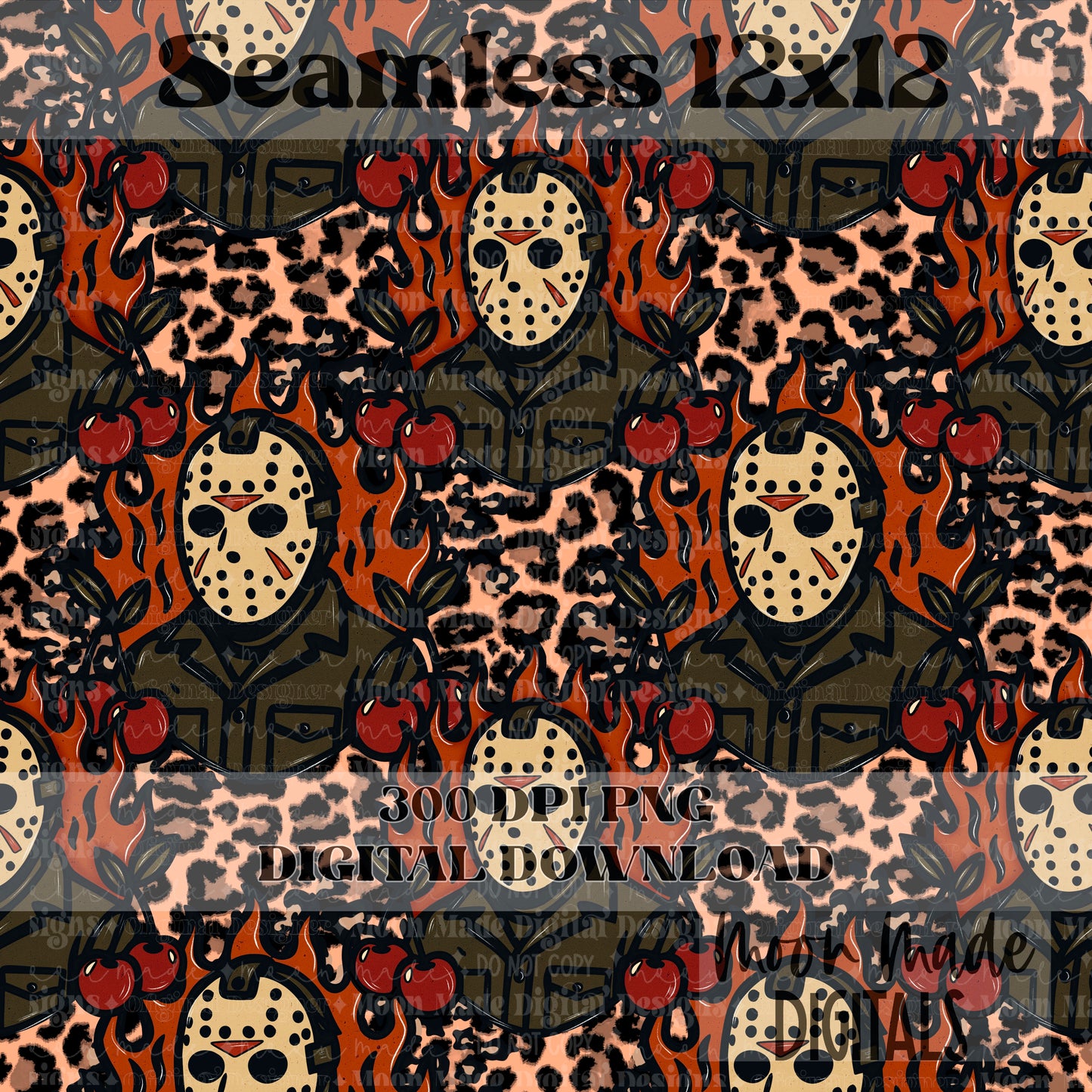 Jason Cherry Leopard Seamless