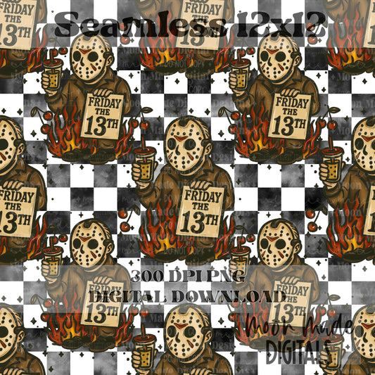 Masked Caffeinated White Seamless