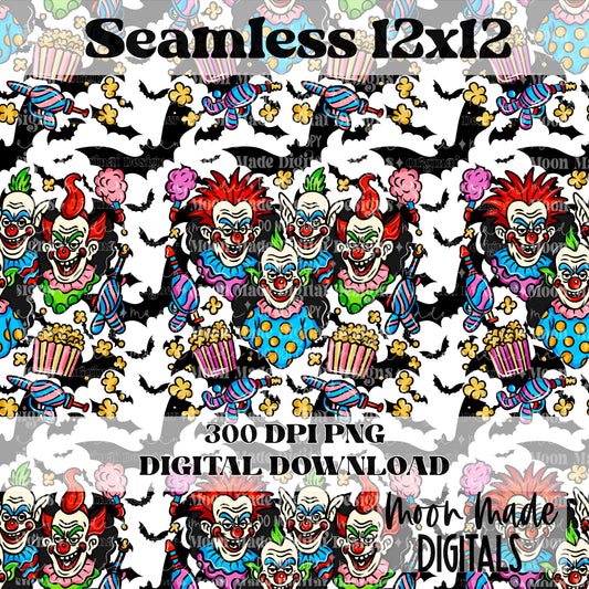 Killer Klowns White Seamless