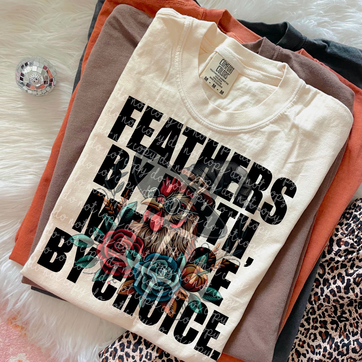 Feathers by Choice (Both Black and White) PNG