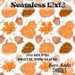 Fall Pumpkins and Leaves Seamless