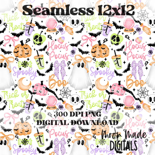 Spooky Collage Seamless