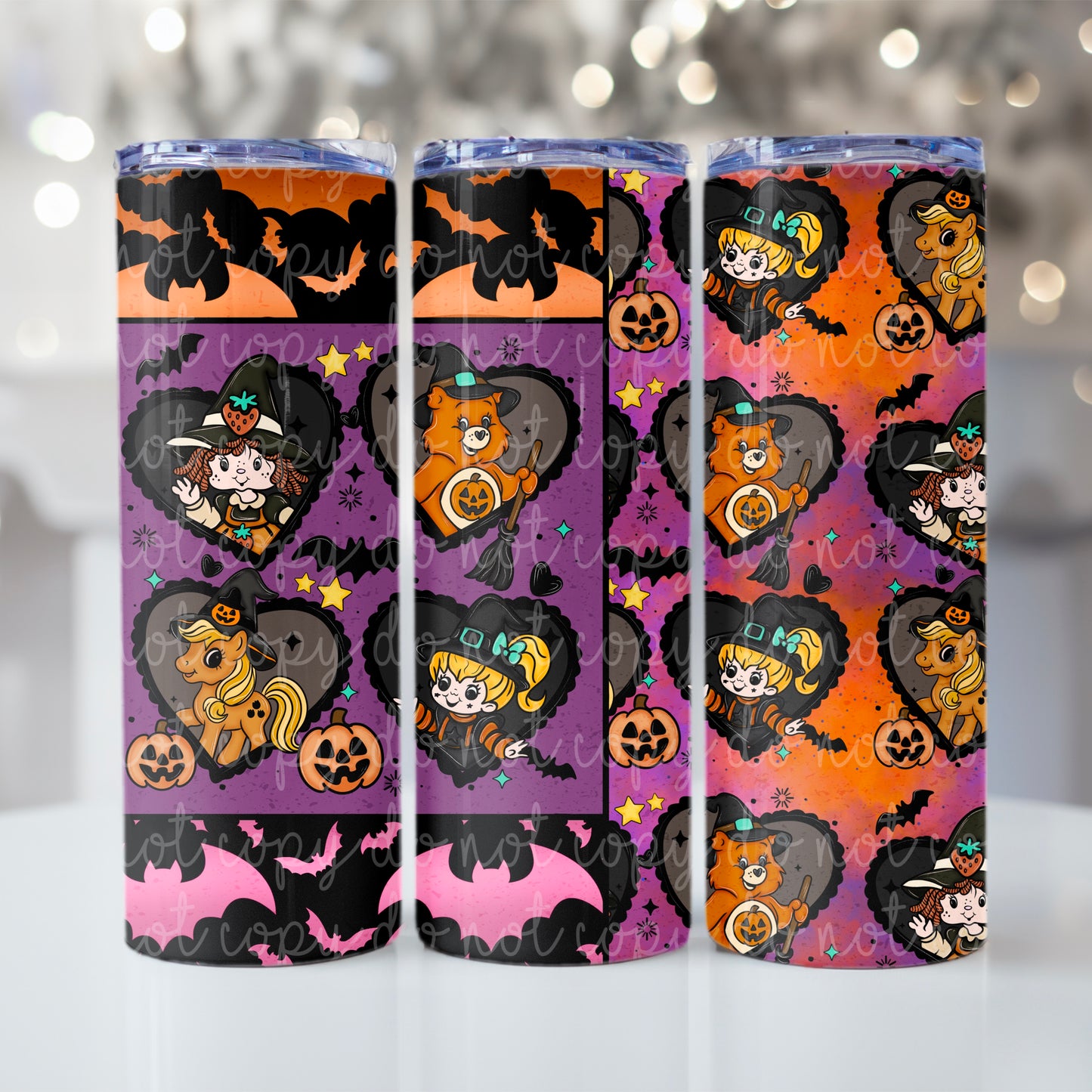 Nostalgic Halloween Hearts Tumbler